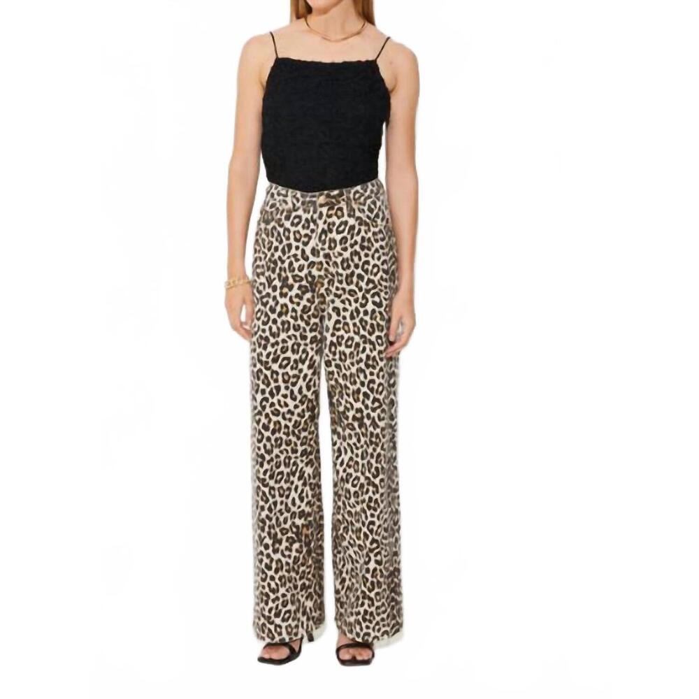 NEW SUNCOO robin cheetah jeans in beige